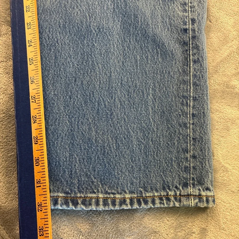 Levis 501 Original Fit Jeans Men's 42x32 Blue Denim Button Fly Straight Leg